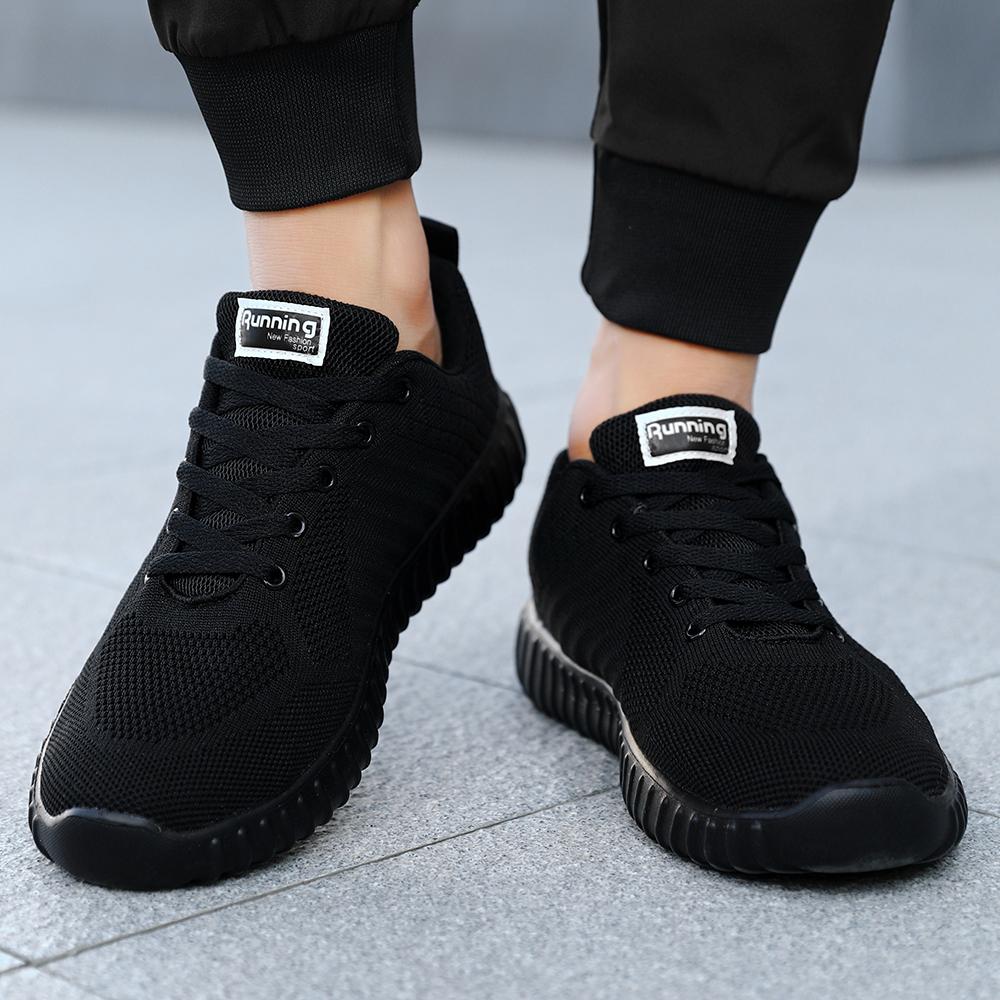 New Casual Men's Shoes Spring and Autumn New Style Fly Woven Running Men's Shoes Men's Sports Shoes Youth Versatile Running Shoes