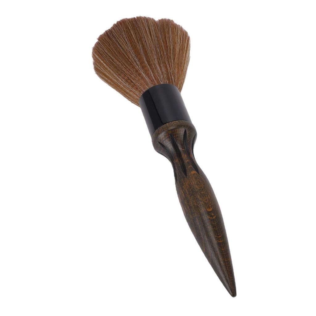 Neck Duster Brush Non Slip Wood Handle Soft Haircut Brush Barbershop Accessories for Hairstylist