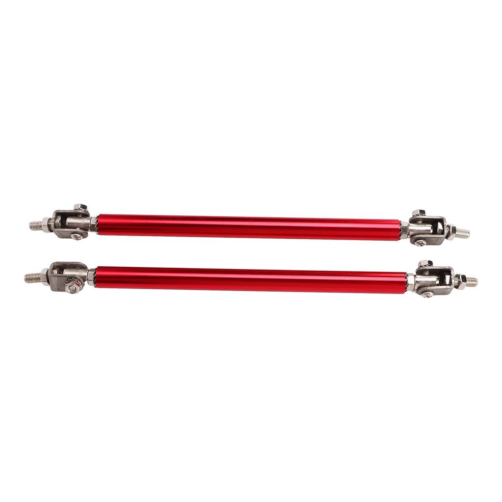 2 Pcs Bumper Lip Diffuser Rod 15cm Stretchable Stainless Steel Splitter Support Tie Pull Bar Red