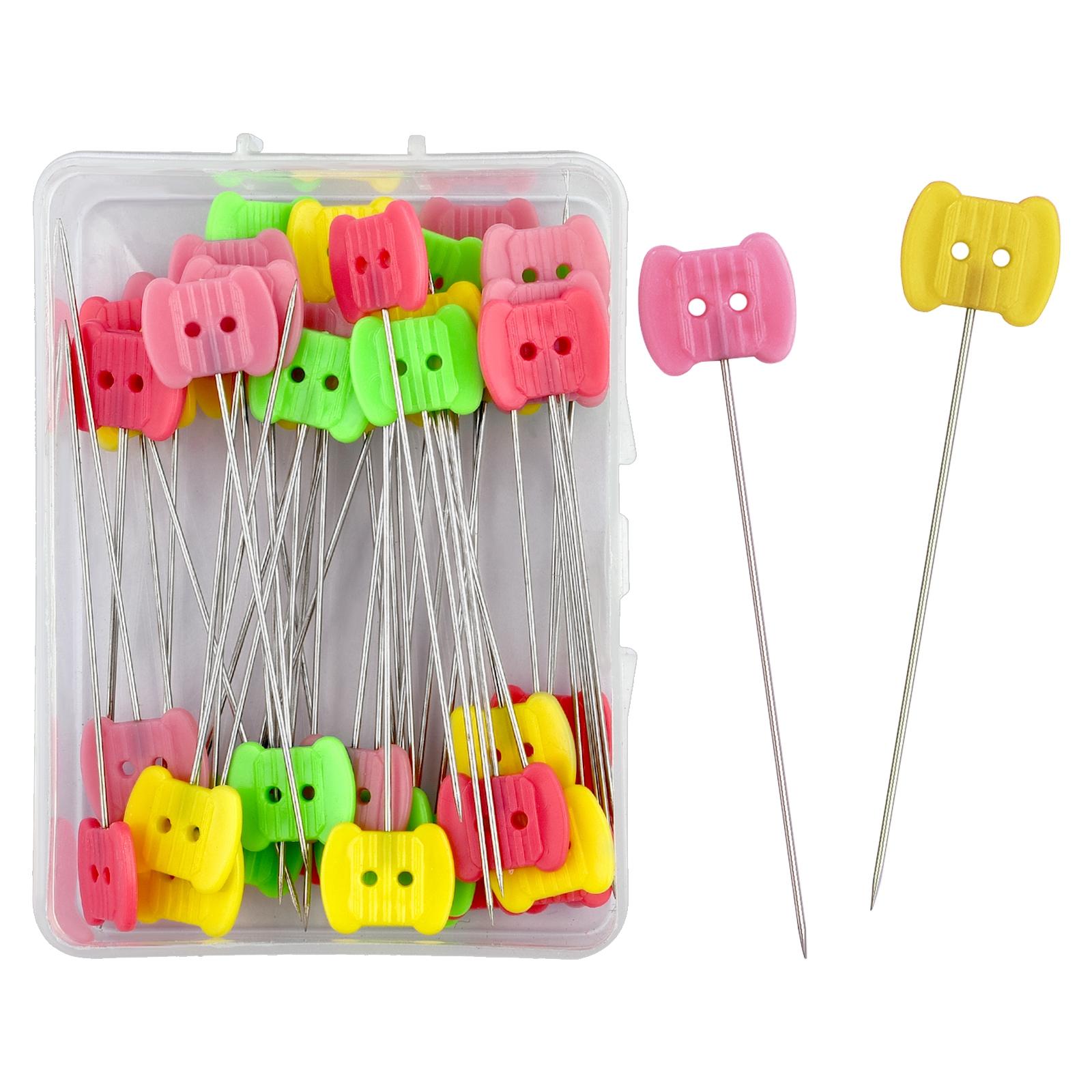 

50/100Pcs Dressmaking Pins Sewing Embroidery Patchwork Tools Positioning Needle Fixed Metal Button Pins DIY Sewing Accessories 50pcs