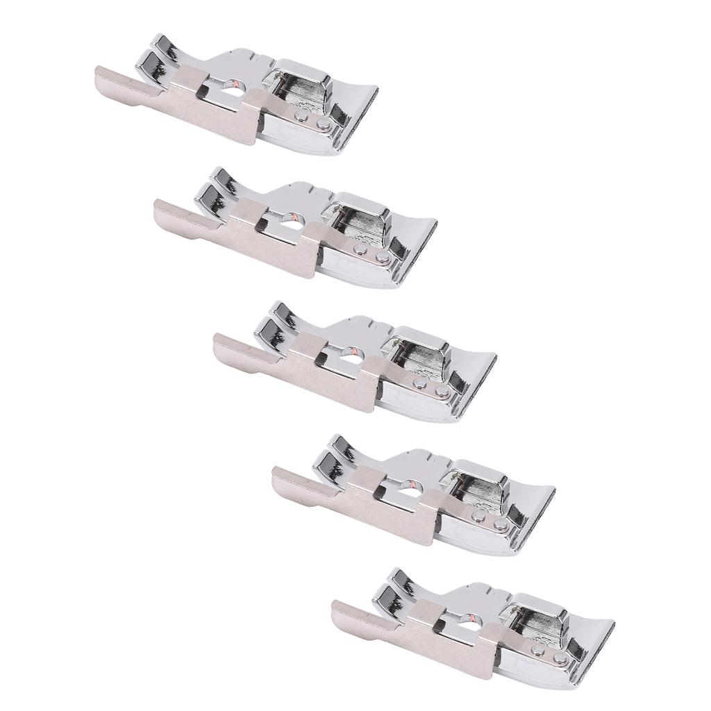 5 Pcs Quilting Presser Foot Stainless Steel Straight Stitch Process Strong Lightweight Sewing Machine Presser Foot