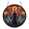2025 New 2d Holiday Pendants Halloween Acrylic Stained Glass Window Decorations Garden Decorations Home Porch Decorations.