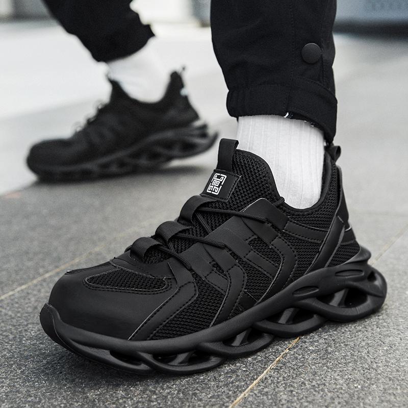 Mens Casual Breathable Steel Toe Covers Work Safety Shoes Summer Tooling Security Boots Worker Designer Safe Footwear Protection