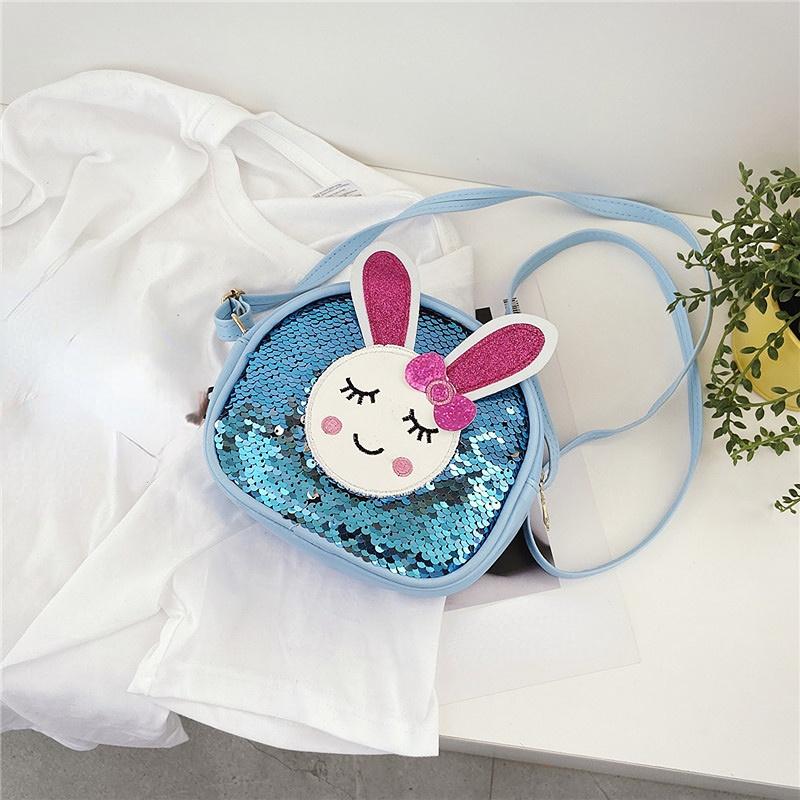 Kids Mini Purse Cute Rabbit Crossbody Bags For Girls Small Wallet Handbag Children Baby Sequin Purses And Handbags