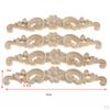 4 Unpainted Applique Wood Carved Corner Furniture Decor