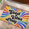 VIKAMA Rainbow Carpet Good Mood Doormat Welcome Mat Easy To Clean Rug For Bedroom Carpet For Live Room Home Decor