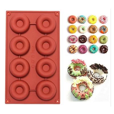 2Pcs/Pack Silicone Donut Muffin Chocolate Cake Candy Cookie Cupcake Baking Mold Kitchen Accessories.