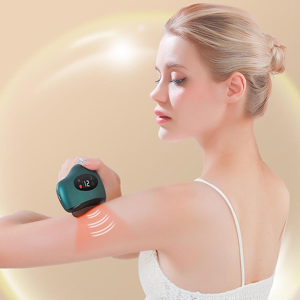 The Electric Vibrating Scraping Board Has 12 Of Adjustment And Can Massage The Face, Neck And Back To Help Fight Skin Aging