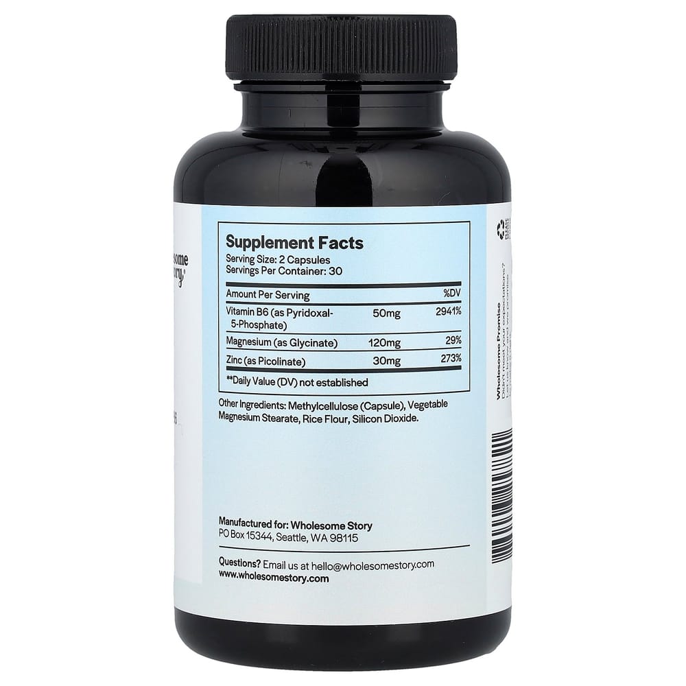 IHerb Zink mit Magnesium und Vitamin B6 Veggie-Kapseln, 60 Stück