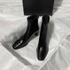 Vintage Square Toe Thick Heel Women Ankle Boots Autumn Winter Female Shoes Street Style Banquet Party Short Botas Mujer