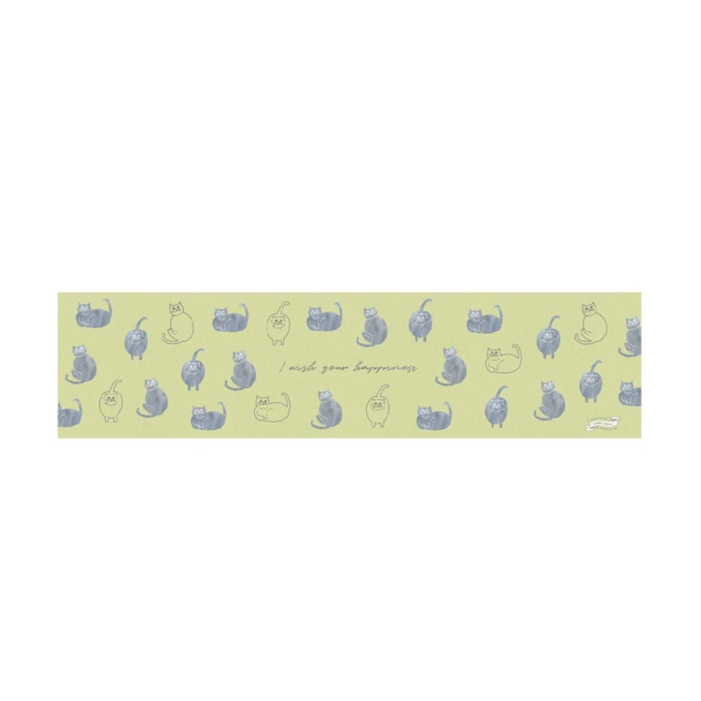Fujiei Happy Motif Foldable Floor Mat with Curved 6mm Compact Suitable for Kitchens and Hallways (FUJIEI) Tail, 180cm, Thick, HM-014, Antibacterial,