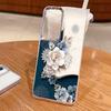 Romantic Rose Flower Pattern Case For Samsung S26 S25 Ultra S24 FE S23 Plus S22 S21 A15 A16 A17 A35 A36 A37 A54 A55 A56 A57 5G Plating Lens Soft Cover