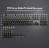 Xiaomi 2026 Keycap for 60/64/84/98/108 Gaming Mechanical Keyboard MX Switch 135 Keys OEM PBT Side Engraved Red and Black Gradient Color