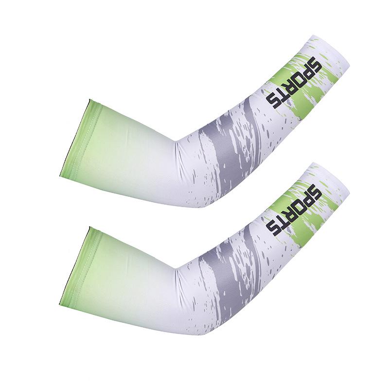 Sport Style Sun Protection Breathable Cycling Arm Warmers for Men and Women - Thin Ice Silk Sleeves