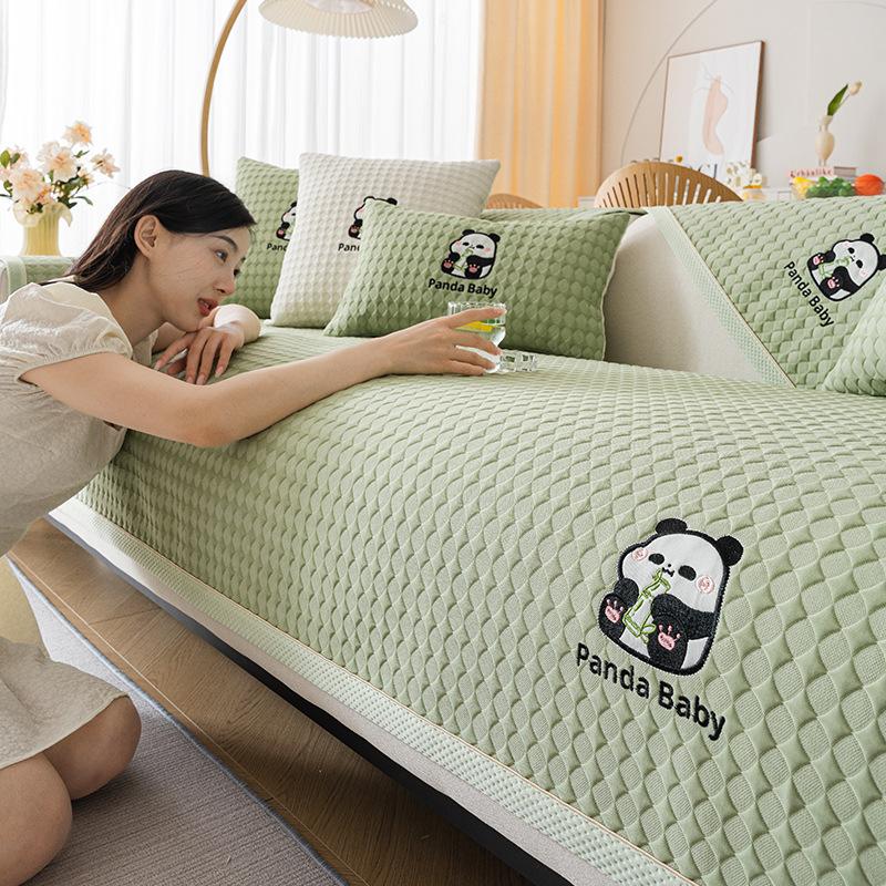 Cool Doudou Sofa Cushion Summer Summer Ice Silk Mat Seat Cushion New Non-Slip Sofa Cover Cover Cloth Towel