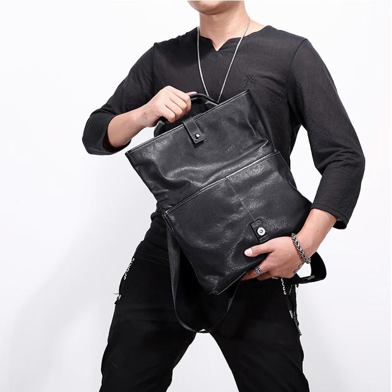 SCHWARZETIENNE Men's Genuine Leather Shoulder & Crossbody Bag