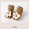 Infant Cotton Fleece-Lined Non-Slip Socks, 0-12 Months, Warm for Autumn/Winter
