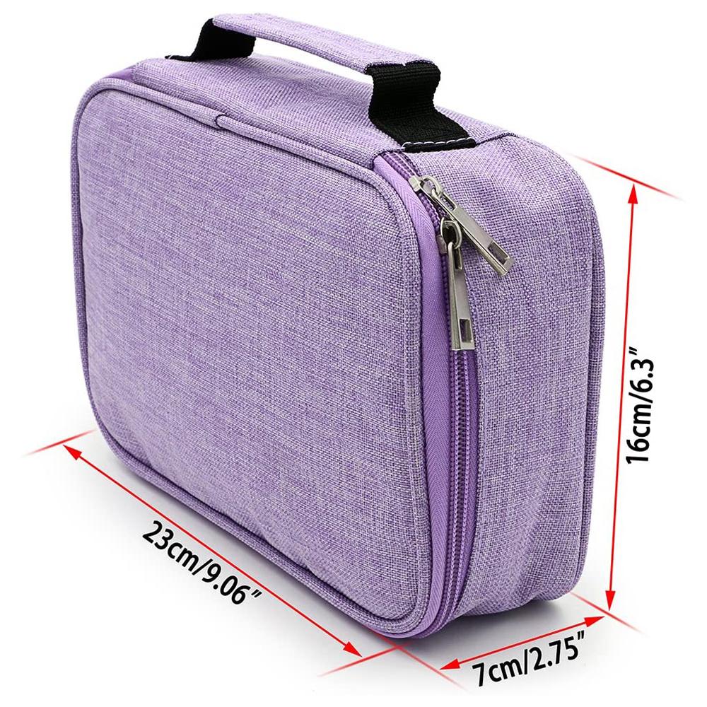 High Capacity 72 Slots Pen Bag Case Pen Box Pencil Case Pencil Pouch Pencil Bags Zipper Pen Bag
