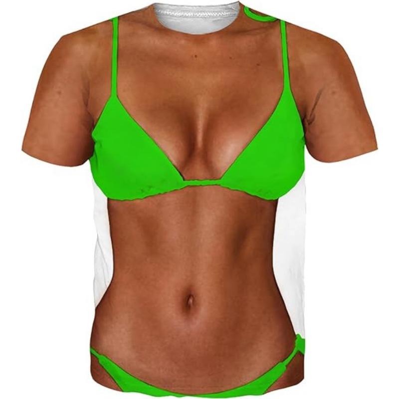 

Летняя мужская футболка Eight Piece Muscle с принтом в виде живота 3D, летняя мужская мода, индивидуальный покрой, короткий рукав XL