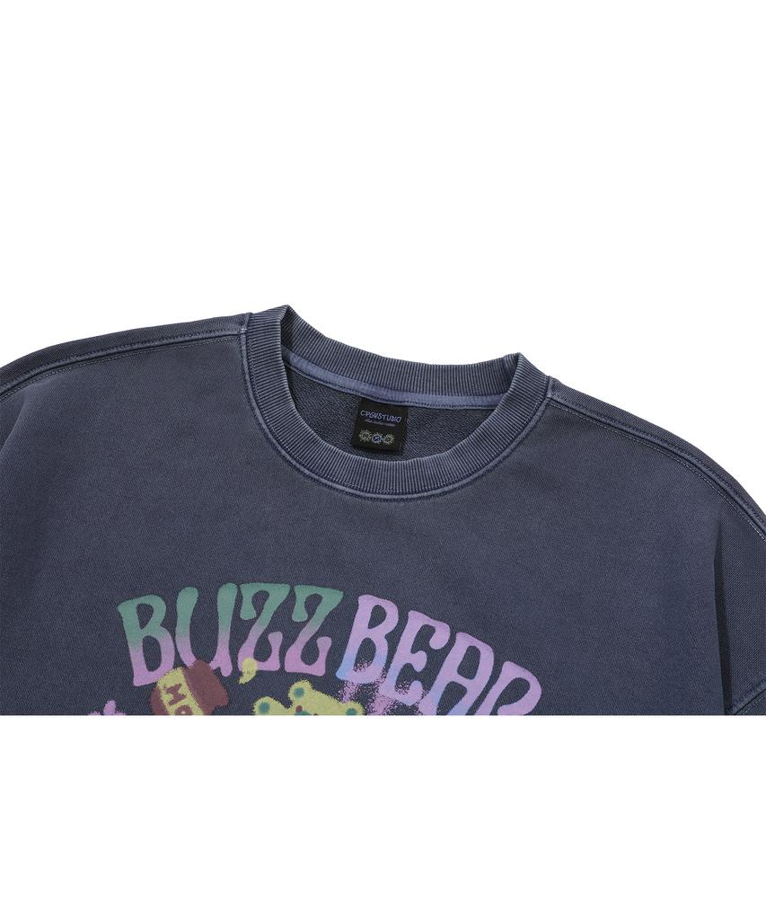 CPGN STUDIO Buzzbear Pigment Sweatshirt Dark Blue