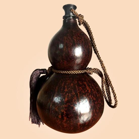 500/1000ML Gourd Water Bottle with Braided Strap Leak-proof Travel Sports Water Bottle Vintage Chinese Style Monkey King Wukong Drinking Bottle