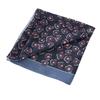 Floral Print Square Scarf with Right Angle Hem