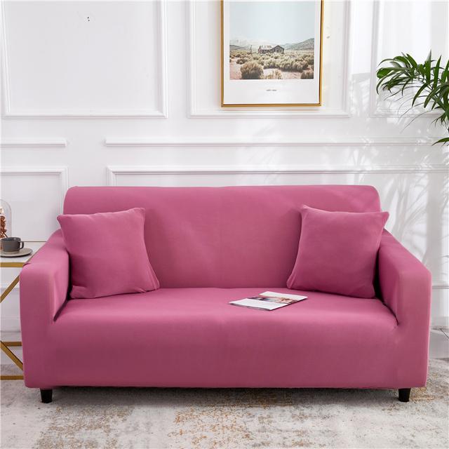 Waterproof Dark Grey Sofa Furniture Cover Elastic Sofa Covers Designed For Living Room Plain Couch Slipcovers Funda De Sofa Furniture Couverture De