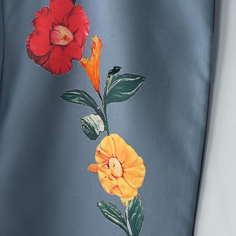 ZANZEA Women Floral Print Casual 3/4 Sleeve Loose Cardigan Blouse