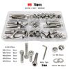 1 Box M1.6 M2 M2.5 M3 M4 M5 M6 M8 DIN912 304 A2 Stainless Steel Hex Hexagon Socket Allen Cap Head Screw Bolt Nut Assortment Kit