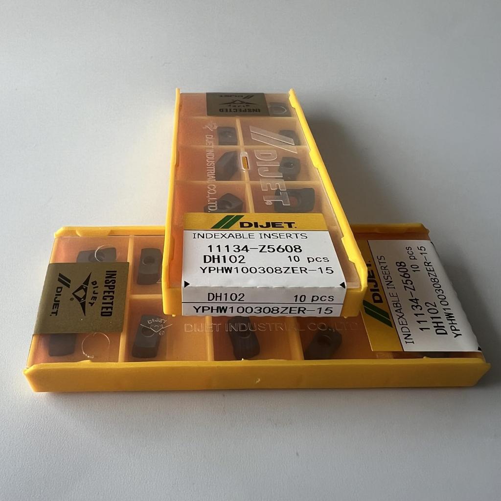YPHW100308ZER-15 DH102 / Industrial indexable carbide inserts 10 Pcs