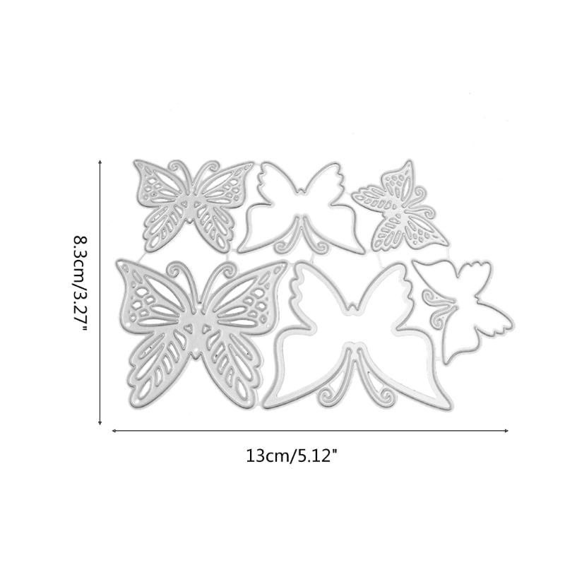 Butterflies Cutting Dies Handmade Stencil Mold Embossing Pattern for Children Adults DIY Crafts Projects