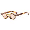 Retro Small Round Punk Women Sunglasses Fashion Double Color Men Trending Hip Hop Sun Glasses Shades Uv400