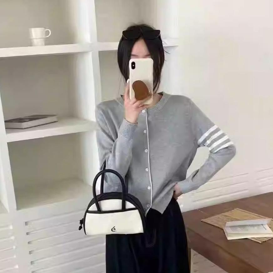 Корейский нежный стиль свитер вязаный кардиган весна и осень новый женский дизайн универсальный топ в стиле колледжа One size