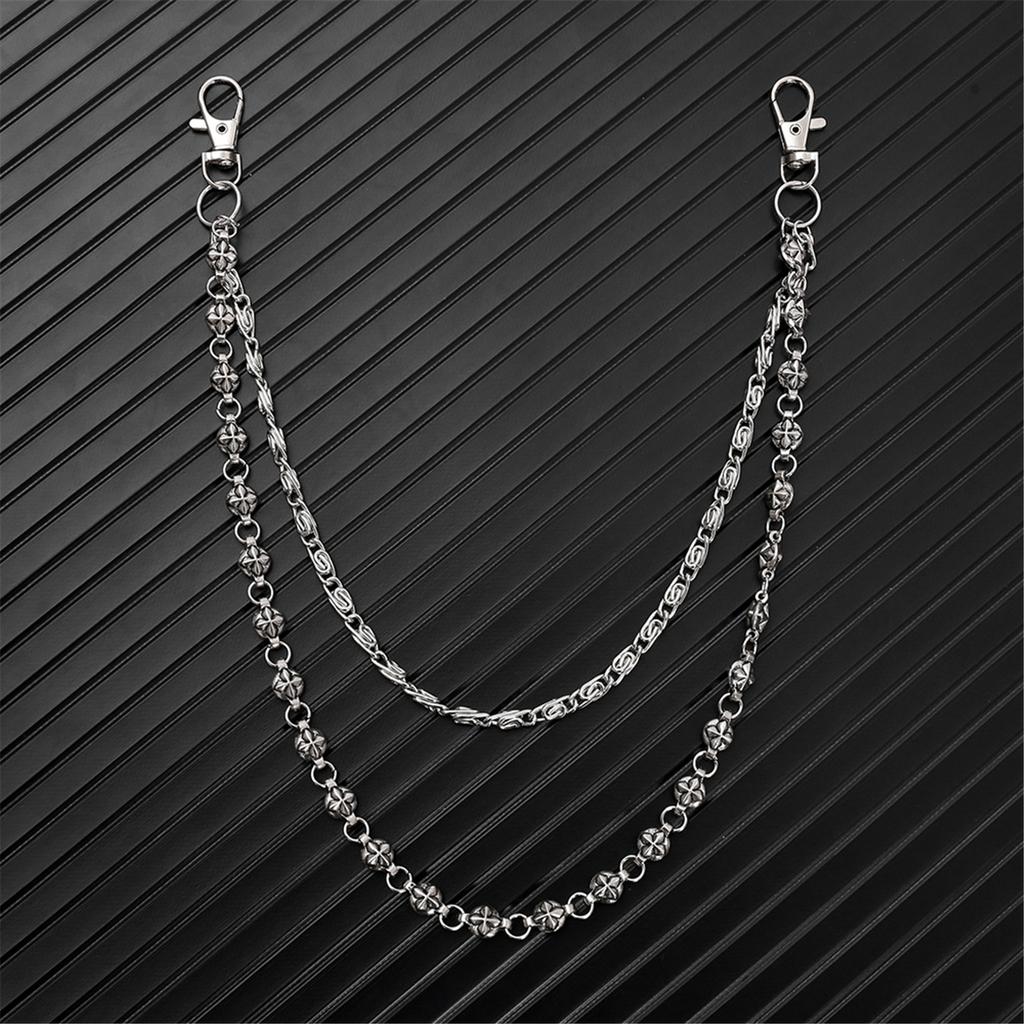 Streetwear Punk Avangardist Lanț de Jeans Hip Hop Unisex Strat Dublu Accesoriu Talie Bijuterii de Corp Handmade pentru Femei Bărbați