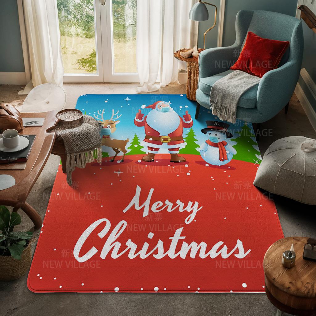Koberec ke vchodu do domu Rohožka ke dveřím do domu Obývací pokoj Vana Koupelna Protiskluzové koberce s absorpcí vody vana Veselé Vánoce zima