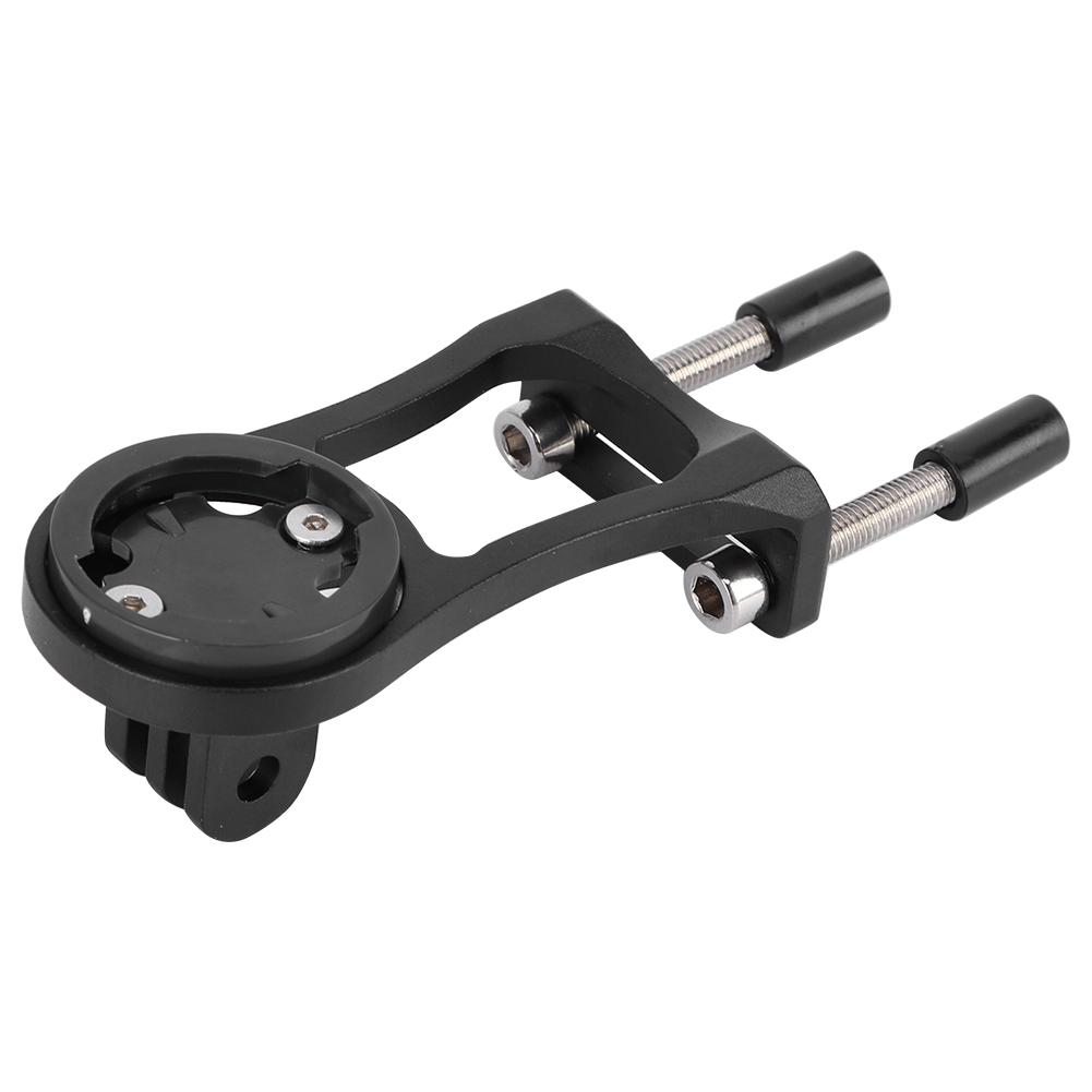 Bike Computer Stem Extension Bracket Aluminium Alloy Extend Base Light Clamp CNC Black
