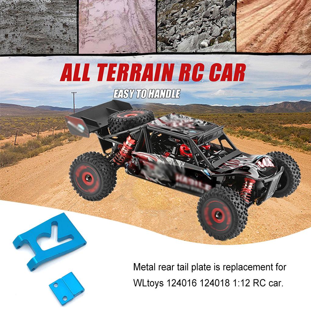 Metal Rear Tail Plate Remote Control 1:12 Vehicle Upgrade Modification Parts Accessories Replacement for 124016 124018