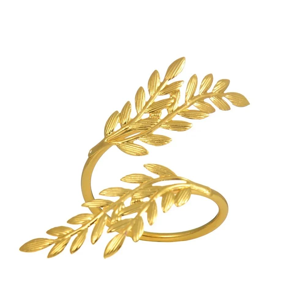 Gold Leaf Napkin Rings Fall Napkin Holder for Christmas Thanksgiving Wedding Dinnig Table Decoration napkin holder