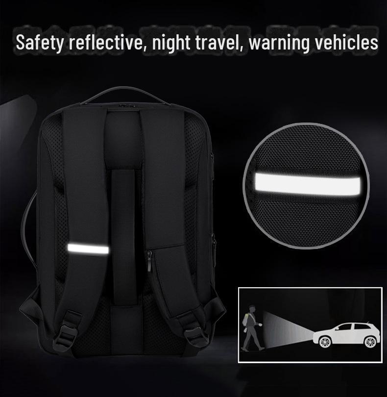 Trendiger wasserdichter Nylon-Rucksack: High-End Mode für Männer & Frauen, Schultasche mit großem Fassungsvermögen & Business-Laptoptasche