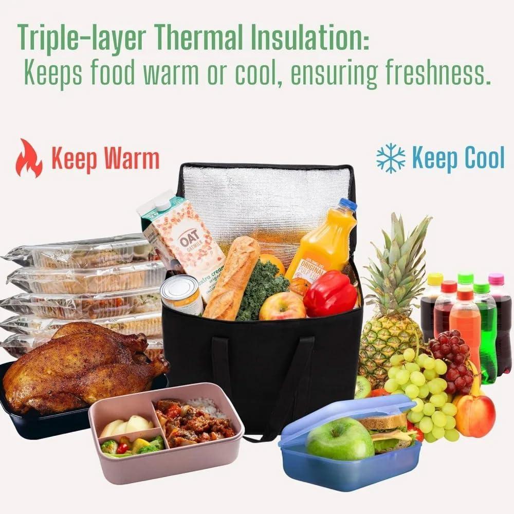 Pizza Insulated Bag, Portable Lunch Refrigeration Bag, Folding Insulated Picnic Ice Pack, Food Insulated Bag, Beverage Rack Insu