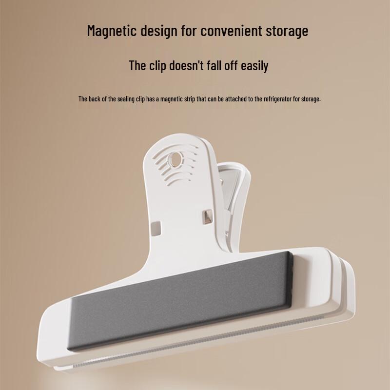 SEFASHYOH Magnetic Food Sealing Clips (10 Pcs, Mixed Colors)