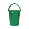 Longchamp Épure 12 Short Handle Snap Closure Leather Bucket Bag Mini Women Bags Green 10213HYZ129
