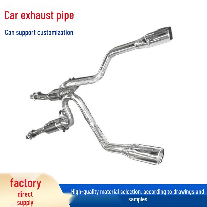 Stainless Steel Dual Rear Hump Tail Exhaust Pipe for 99-04 Mustang V8 4.6L Car Exhaust Pipe