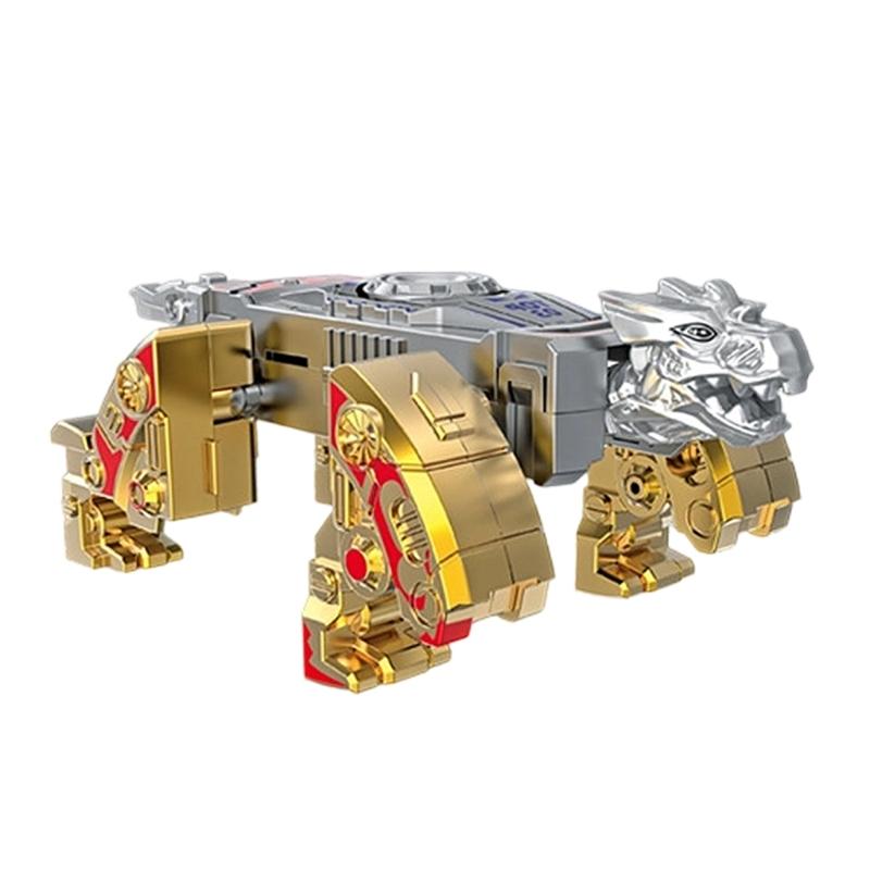 

Dinosaur Rotation Transforming Finger Spinner Noise Free Smooth Toy for Stress Relief in Office Classroom and Home серебряный/золотой