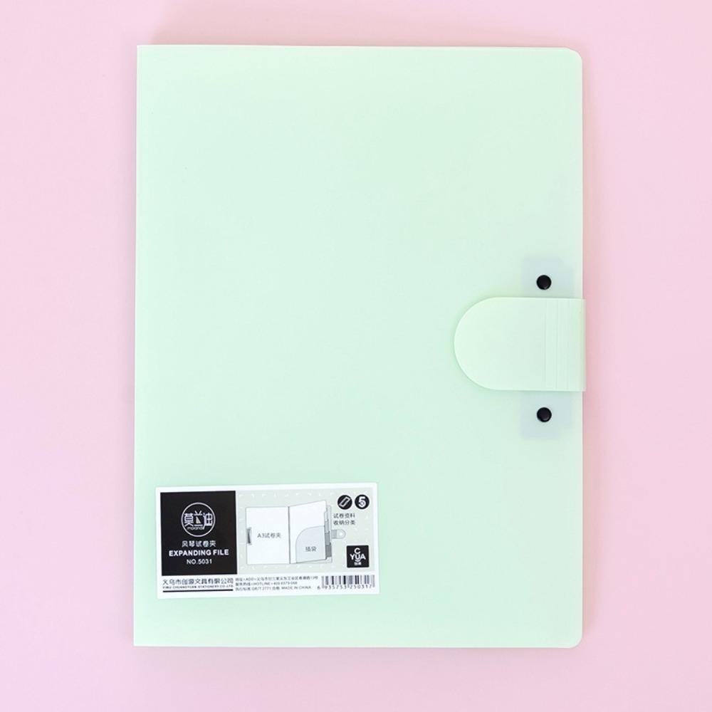 Simple Document Bag Multifunctional Test Paper Storage Booklet  Office Student Supplies