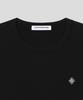 SLOW RECORD HOUSE Layered Check Roll-Up T-Shirt_Black