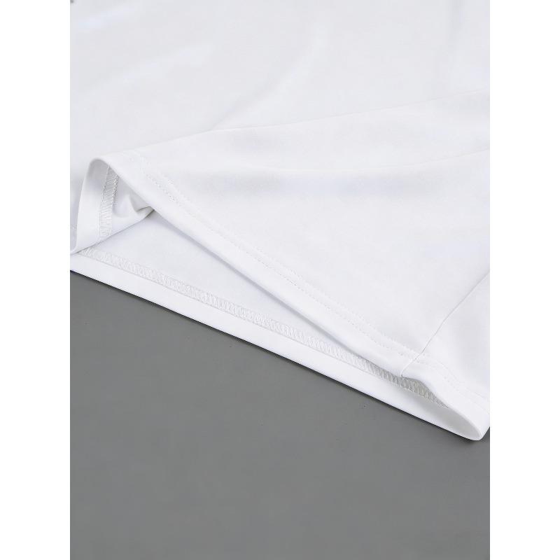 3388# Elegant Women's White Short-Sleeve T-Shirt, Fashionable for Commuting, Summer Essential, Travel, Dating, Gift, Vacation, Seaside Butterfly