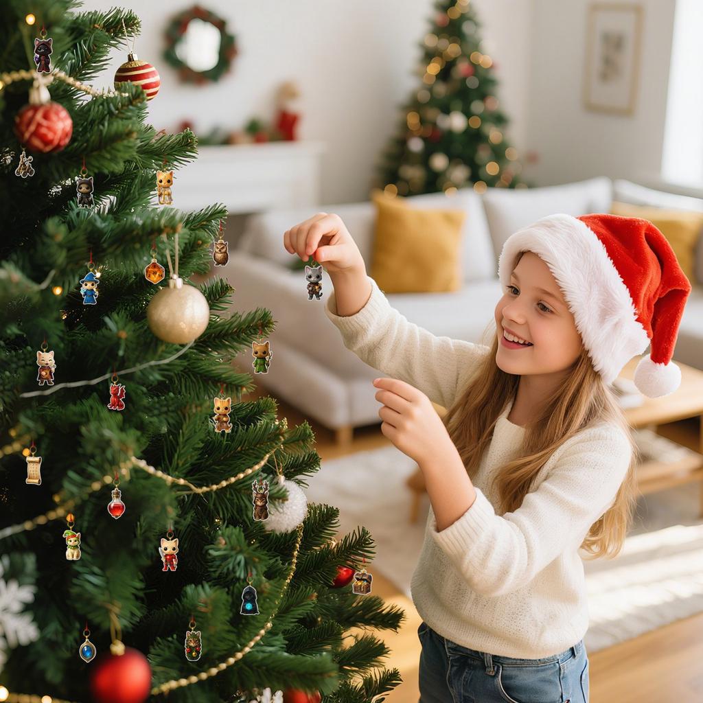 2D Ankunftskalender Enthält 24 Ankunftskalender, Countdown-Kalender und Überraschungs-Sammelobjekte