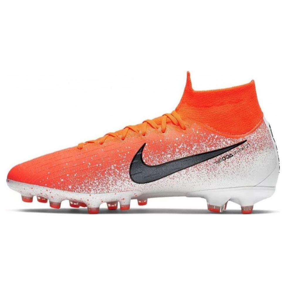 Nike Mercurial Superfly 6 Artificial Grass AG (Rubber Short Studs) Durable Breathable Soccer Shoes Men Soccer Shoes Orange White AH7377-802
