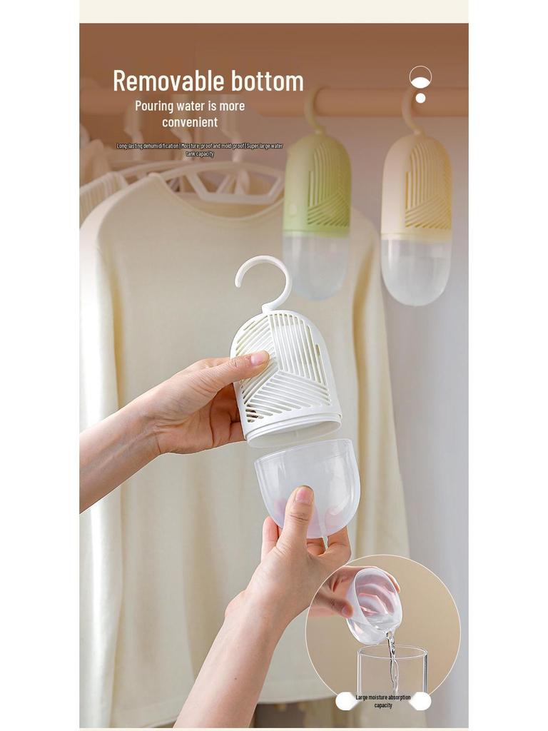 Hanging Wardrobe Dehumidifier Bag - Moisture Absorber for Indoor Use